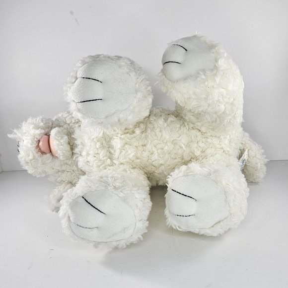 Vintage Build A Bear Bichon Maltese Poodle Dog Stuffed Animal Poseable Ears - Picture 7 of 7